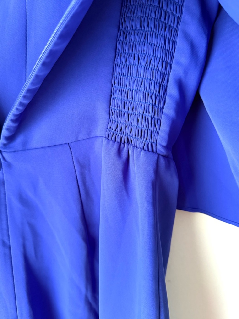 Amanda Uprichard Royal Blue Strapless Solid Crepe Romper One-Piece Women S - Picture 5 of 11